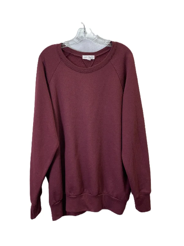 Men's Hoodies with Breathable FabricSweatshirt Crewneck By Treasure And Bond In Maroon, Size: M Men's Hoodies with Breathable FabricSweatshirt Crewneck By Treasure And Bond In Maroon, Size: M