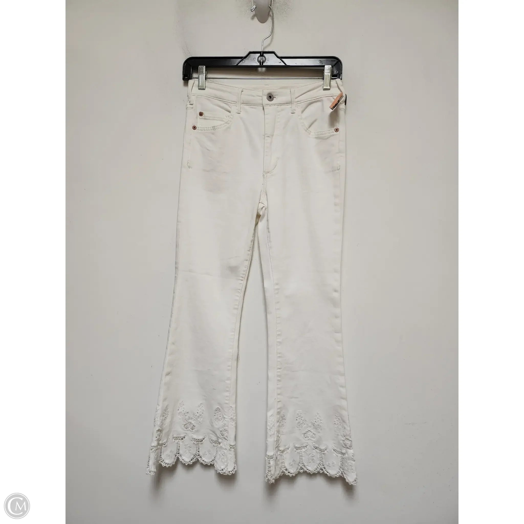 Cool Men's JeansJeans Flared By Pilcro In White Denim, Size: 2