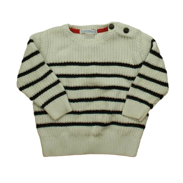 Men's Sweaters with Raglan SleevesJanie and Jack Girls White | Navy Sweater