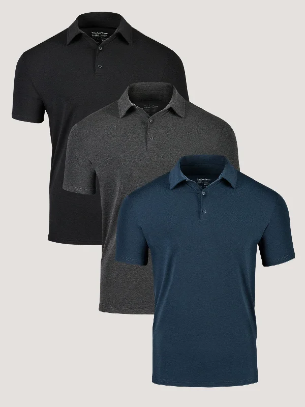Men's Shirts with Pin CollarsFoundation Performance Polo 3-pack