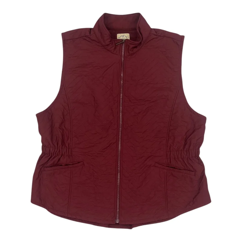 Men's Coats with Multi-Pocket DesignVest Puffer & Quilted By Clothes Mentor In Red, Size:2X Men's Coats with Multi-Pocket DesignVest Puffer & Quilted By Clothes Mentor In Red, Size:2X