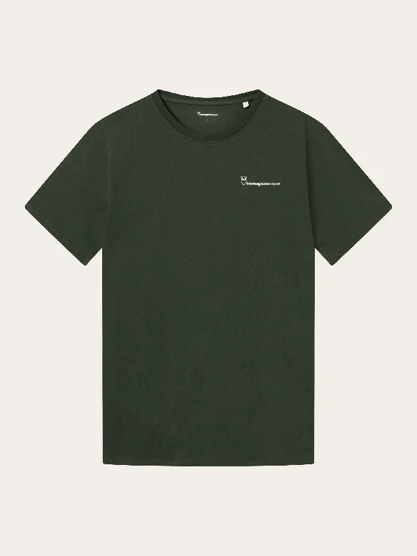 Men's Shirts with Short PlacketsRegular trademark chest print t-shirt - Forrest Night