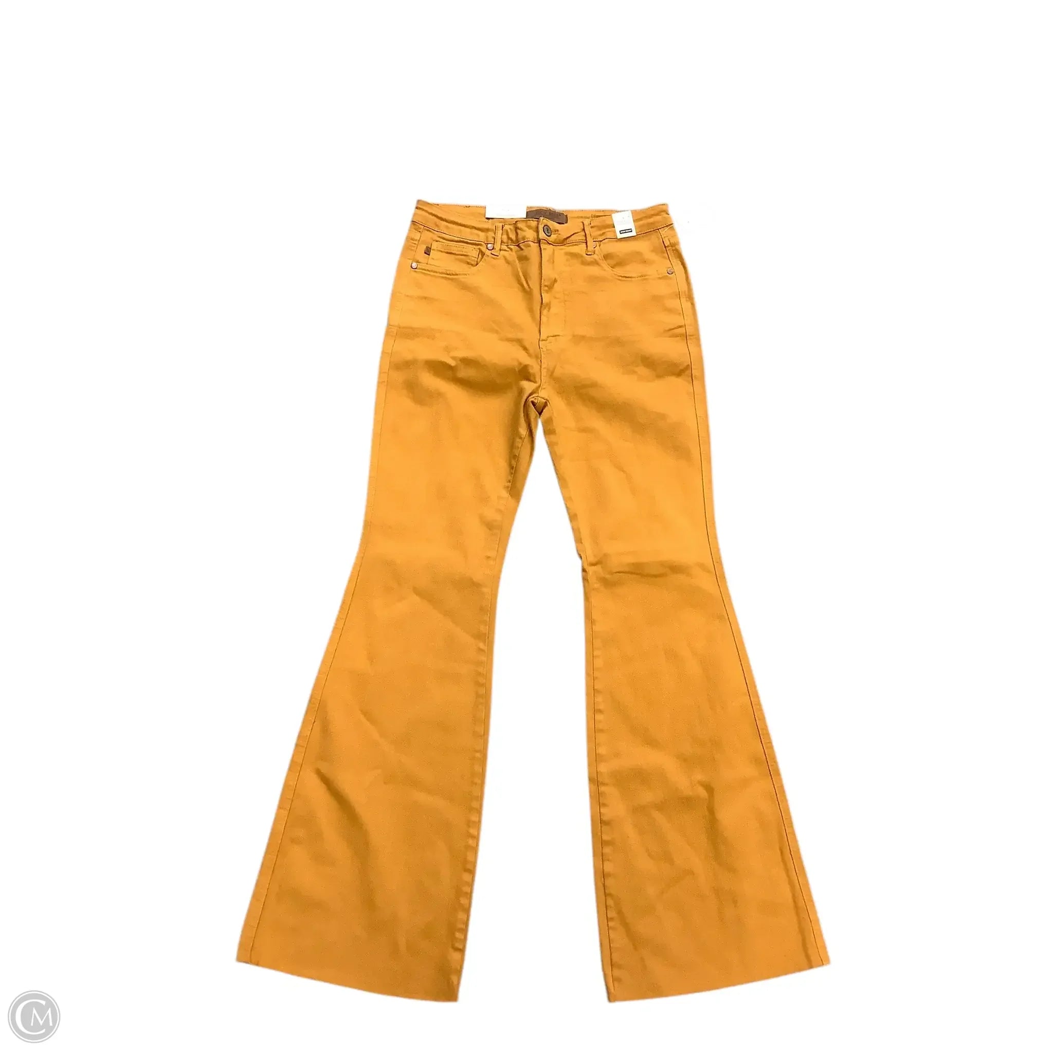 Wide-Leg Men's JeansJeans Flared By Judy Blue In Yellow Denim, Size: 13