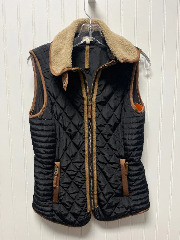 Men's Coats with Belted WaistsVest Puffer & Quilted By Cremieux In Black & Brown, Size: S Men's Coats with Belted WaistsVest Puffer & Quilted By Cremieux In Black & Brown, Size: S