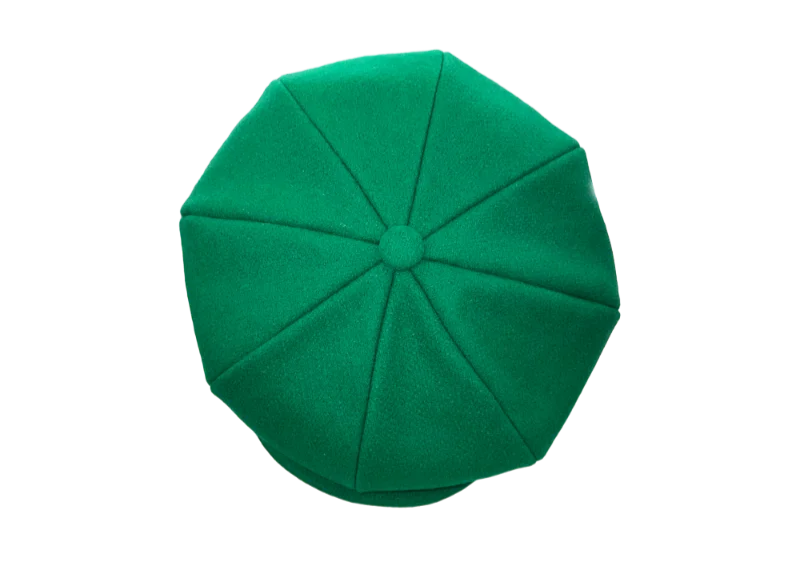 Unique Fedora CapsEmstate Men's Green Apple Hat 100% Wool Made In USA