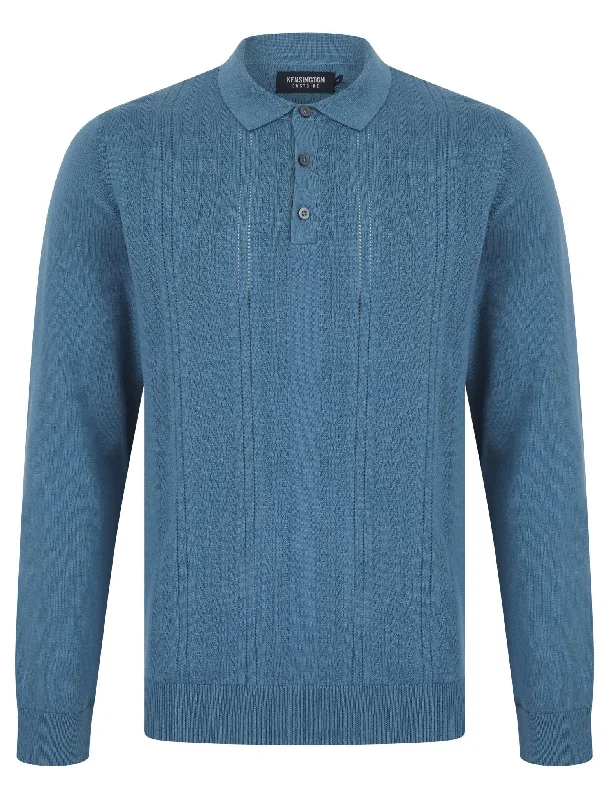 Men's Shirts with Velcro ClosuresPolo | Wrubel | Blue