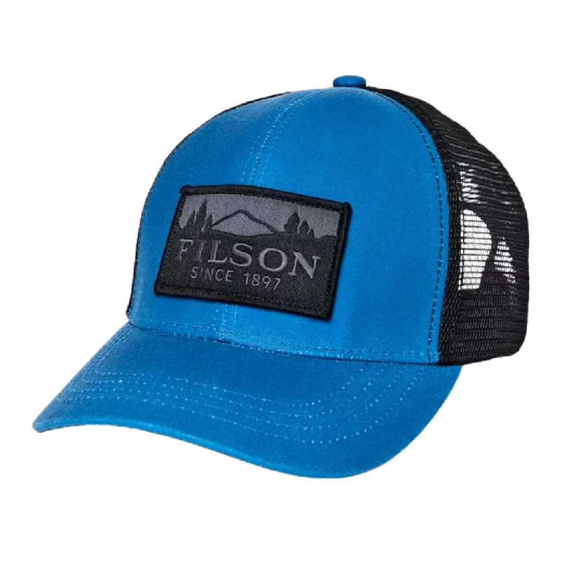 Black Cowboy HatsLogger Mesh Cap - Marlin Blue