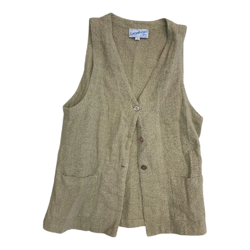 Men's Coats for Formal EventsVest Other By Cmc In Taupe, Size:S
