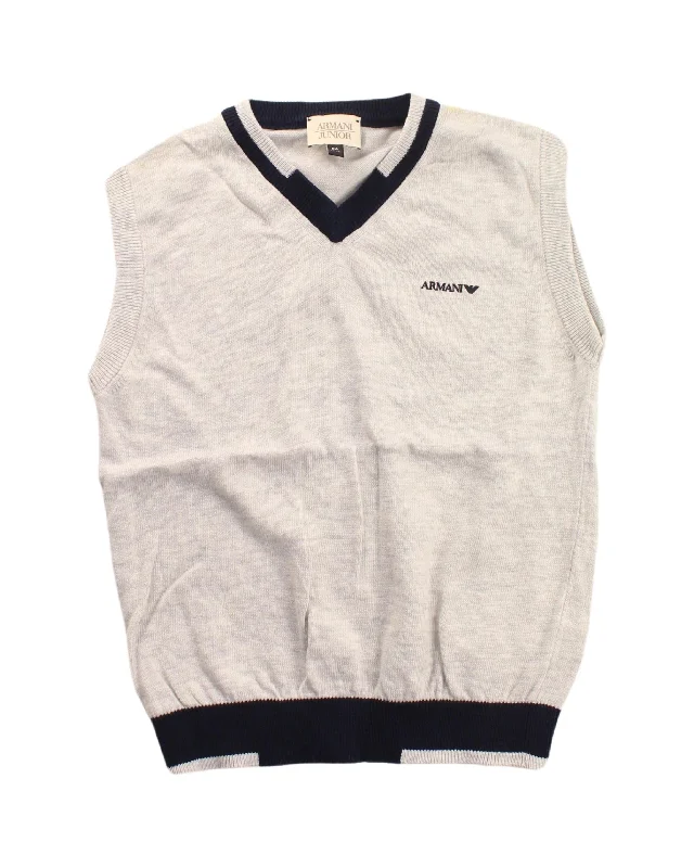 Men's Sweaters with Zip-Up CollarsArmani Sweater Vest 6T