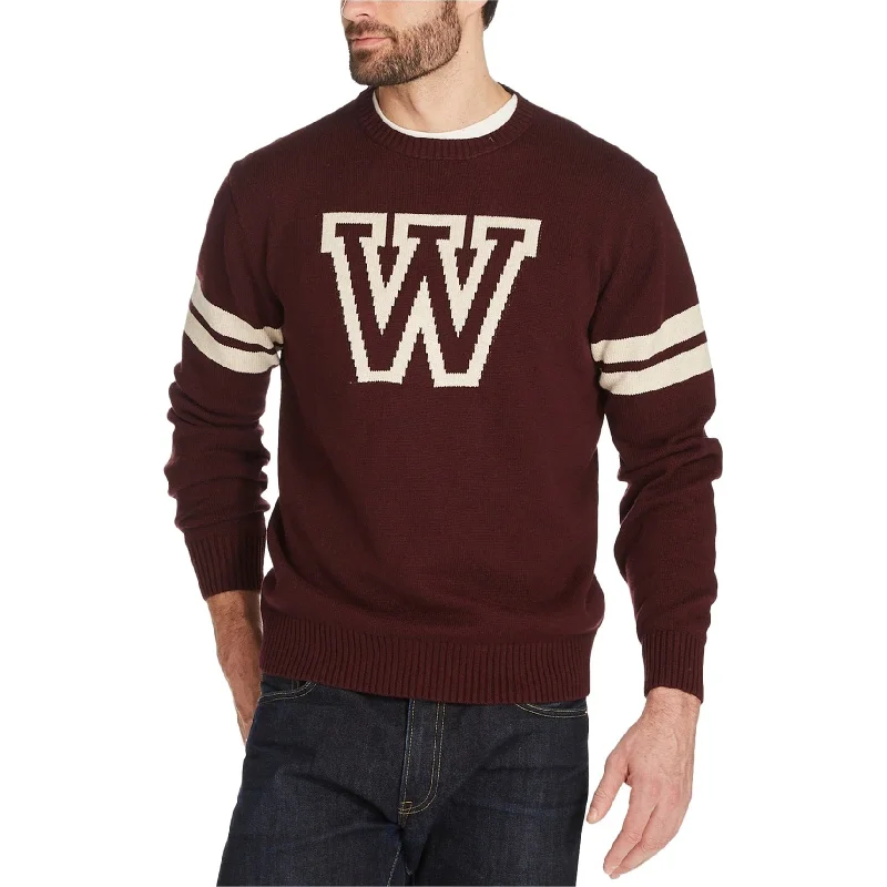 Men's Sweaters with Elastic WaistbandsWeatherproof Mens Varsity Pullover Sweater