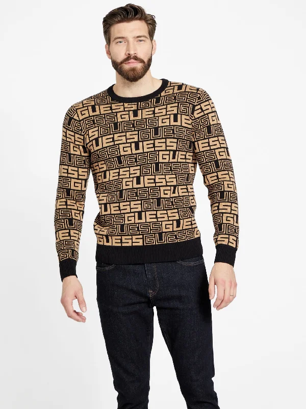 Men's Sweaters with Belt AttachmentsPaco Logo Sweater