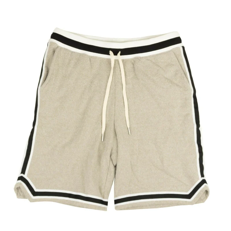 Cotton-Rich Men's Breathable and Soft Casual ShortsJohn Elliott Fur Terry Game Shorts - Wheat Cotton-Rich Men's Breathable and Soft Casual ShortsJohn Elliott Fur Terry Game Shorts - Wheat