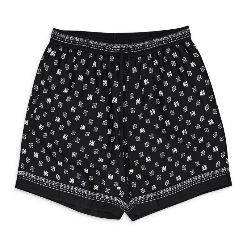 Practical Men's Work ShortsMA REPEAT LOGO BLACK SHORTS
