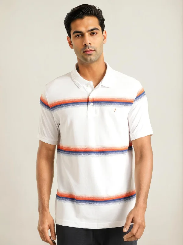 Versatile Men's Tank TopsMen Striped Polo T-Shirt