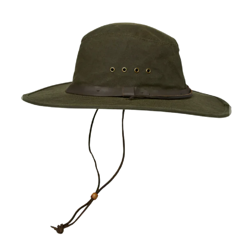 Oversized Fedora HatsTin Cloth Bush Hat - Otter Green