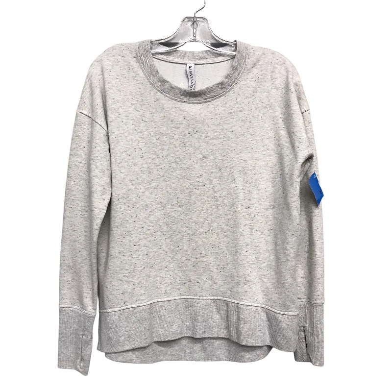 Men's Hoodies for Outdoor ActivitiesSweatshirt Crewneck By Athleta In Grey, Size:Xs
