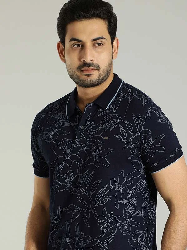 Men's Shirts with UV ProtectionMen Printed Polo T-Shirt
