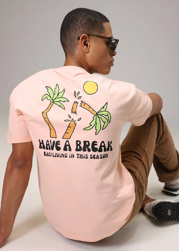Durable Men's Work ShirtsPink Oversized T-Shirt