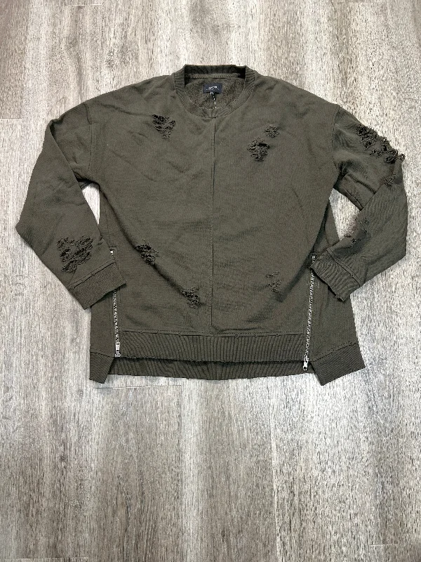 Lightweight Men's Running HoodiesSweatshirt Crewneck By Joes Jeans In Green, Size: L Lightweight Men's Running HoodiesSweatshirt Crewneck By Joes Jeans In Green, Size: L