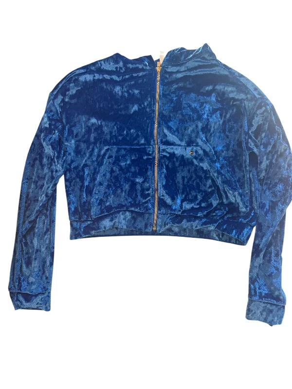 Trendy Men's Patterned HoodiesSweatshirt Hoodie By Fabletics In Blue, Size: M