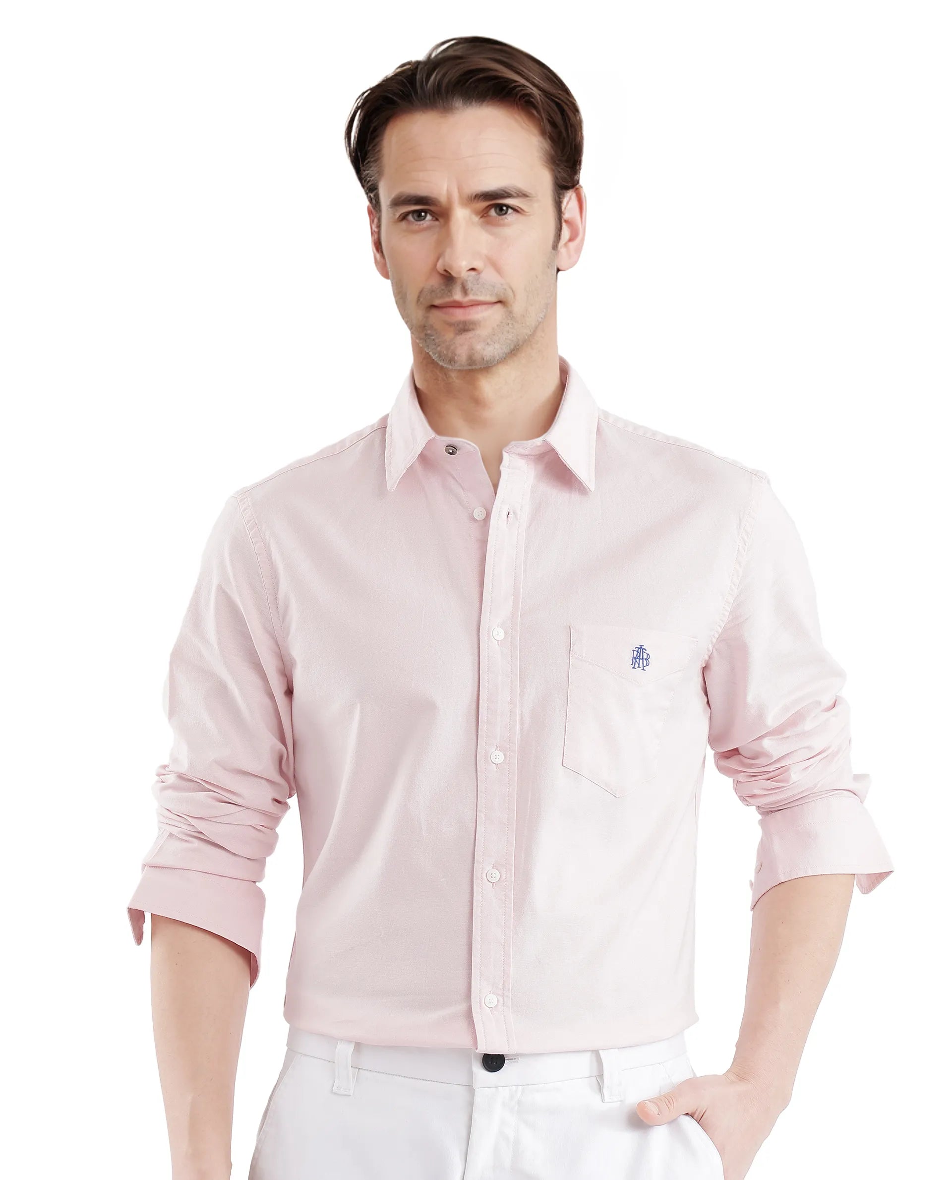 Men's Checkered Shirts for a Retro FeelRare Rabbit Men Oxo Pastel Pink Full Sleeve Collared Neck Button Closure Regular Fit Plain Shirt Men's Checkered Shirts for a Retro FeelRare Rabbit Men Oxo Pastel Pink Full Sleeve Collared Neck Button Closure Regular Fit Plain Shirt