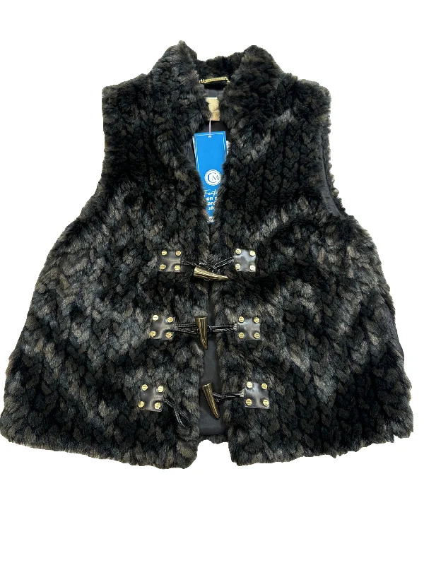 Modern Men's Field JacketsVest Faux Fur & Sherpa By Michael By Michael Kors In Brown, Size: M Modern Men's Field JacketsVest Faux Fur & Sherpa By Michael By Michael Kors In Brown, Size: M