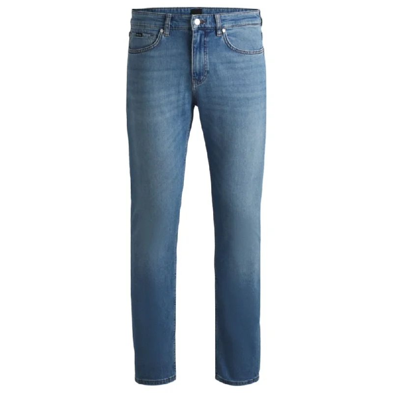 Light Wash Men's JeansDelaware Slim-fit jeans in pure-blue comfort-stretch denim