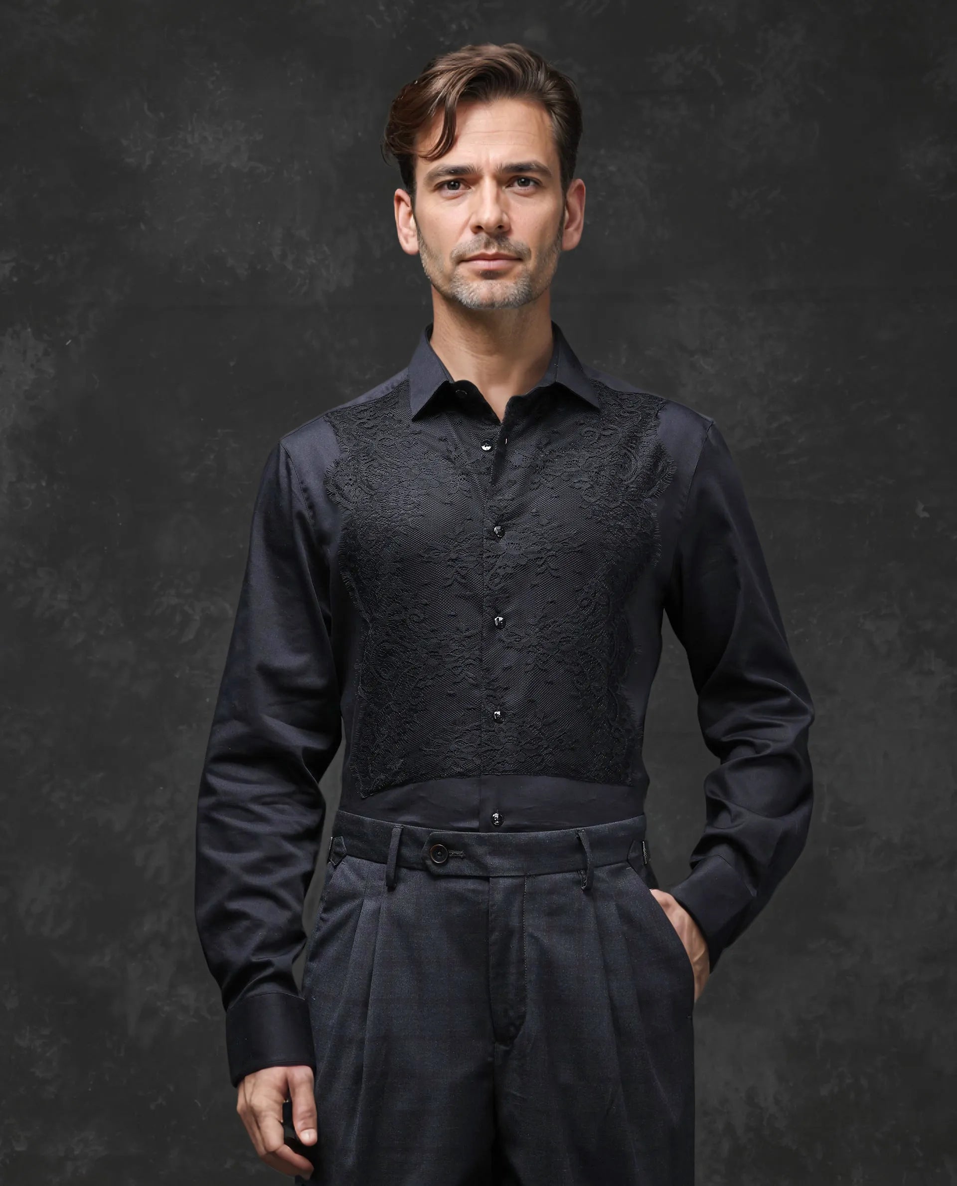 Men's Golf Shirts for On-Course StyleRare Rabbit Men's Faro-2 Black Full Sleeve Collared Neck Shirt Men's Golf Shirts for On-Course StyleRare Rabbit Men's Faro-2 Black Full Sleeve Collared Neck Shirt
