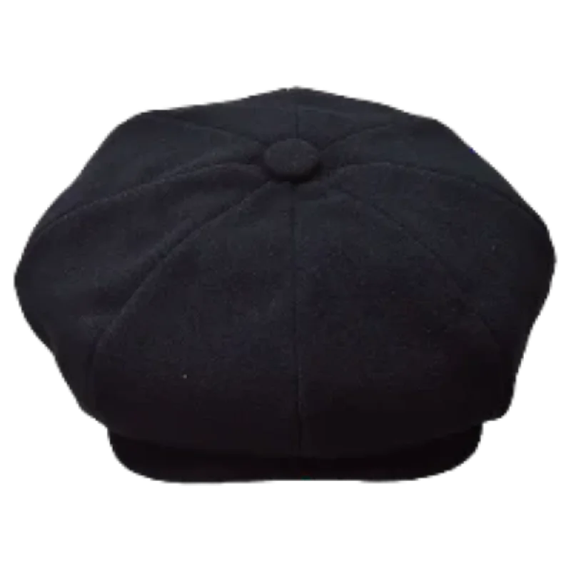 Quilted Winter HatsApple wool black men's hats bruno capelo mens hats