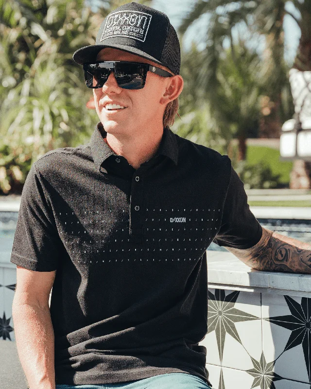 Men's Shirts with Graphic PrintsBolt Premium Polo - Black & Gray