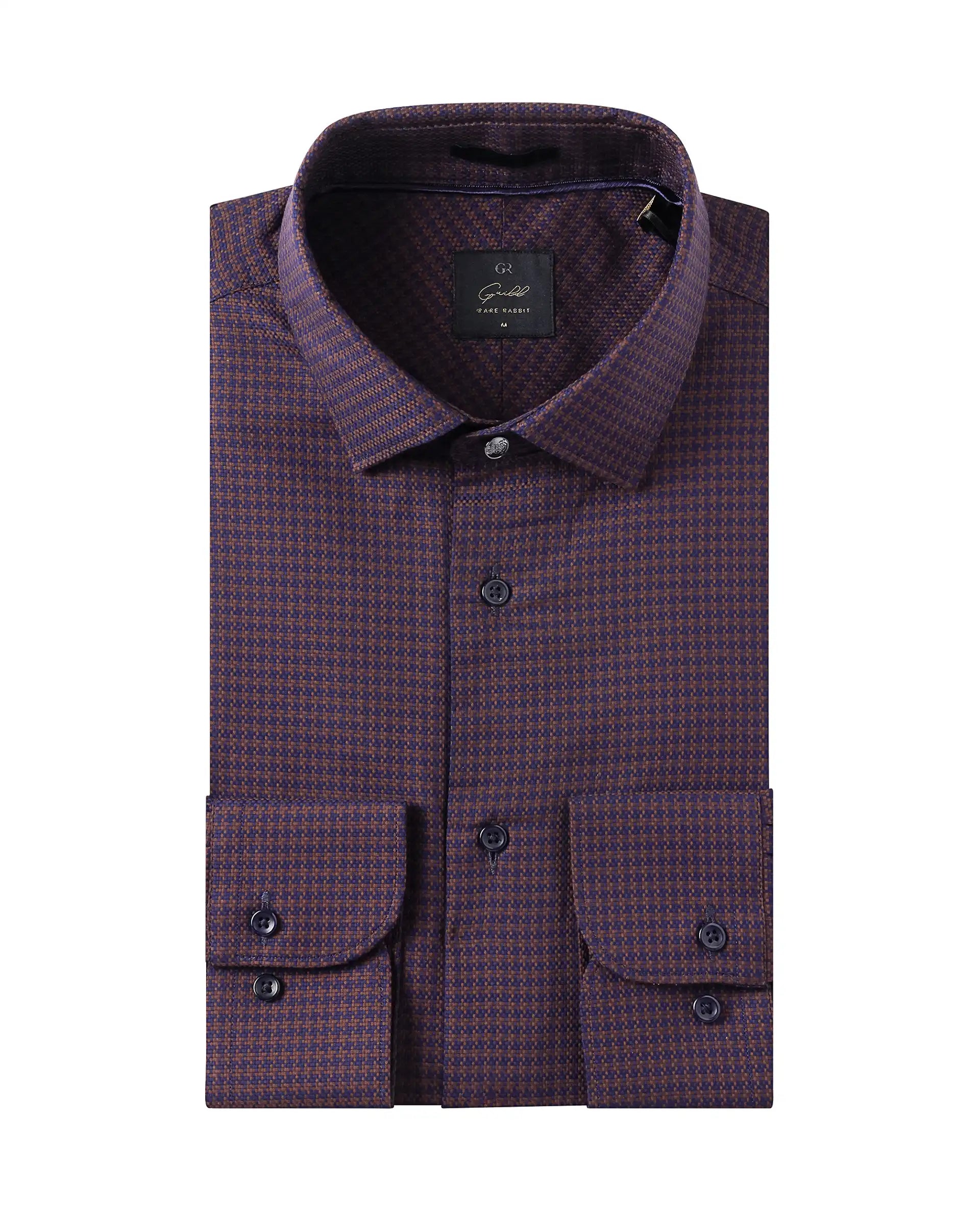 Breathable Men's Linen ShirtsRare Rabbit Men Rapid Dark Brown Cotton Blend Fabric Twill Pattern Full Sleeve Regular Fit Premium Business Shirt Breathable Men's Linen ShirtsRare Rabbit Men Rapid Dark Brown Cotton Blend Fabric Twill Pattern Full Sleeve Regular Fit Premium Business Shirt