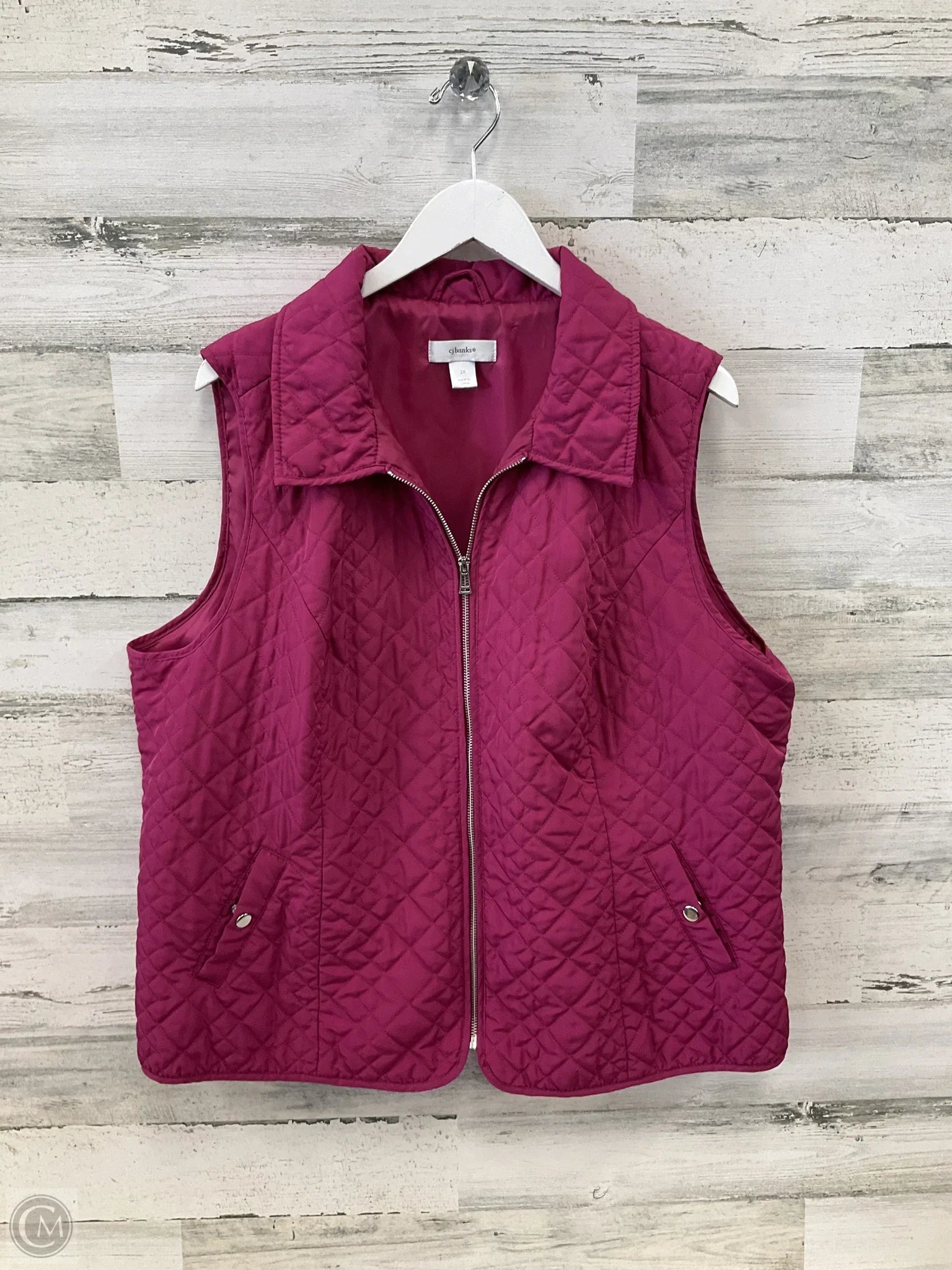 Men's Coats with Removable LiningsVest Puffer & Quilted By Cj Banks In Pink, Size: 2x Men's Coats with Removable LiningsVest Puffer & Quilted By Cj Banks In Pink, Size: 2x