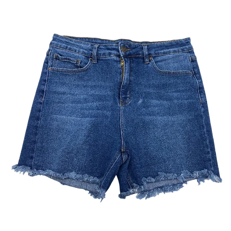Patterned and Solid Men's Bermuda ShortsBLUE DENIM SHORTS by ROYALTY Size:XL