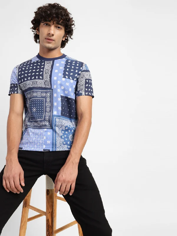 Men's Shirts with Checkered PatternsMen's Ethnic Motifs Regular Fit T-shirt