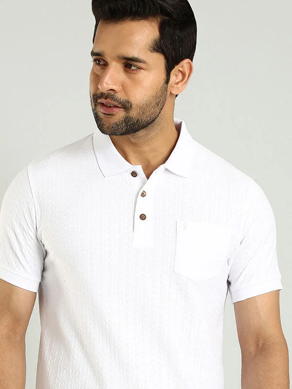 Men's Shirts with CollarsMen Solid Polo T-Shirt