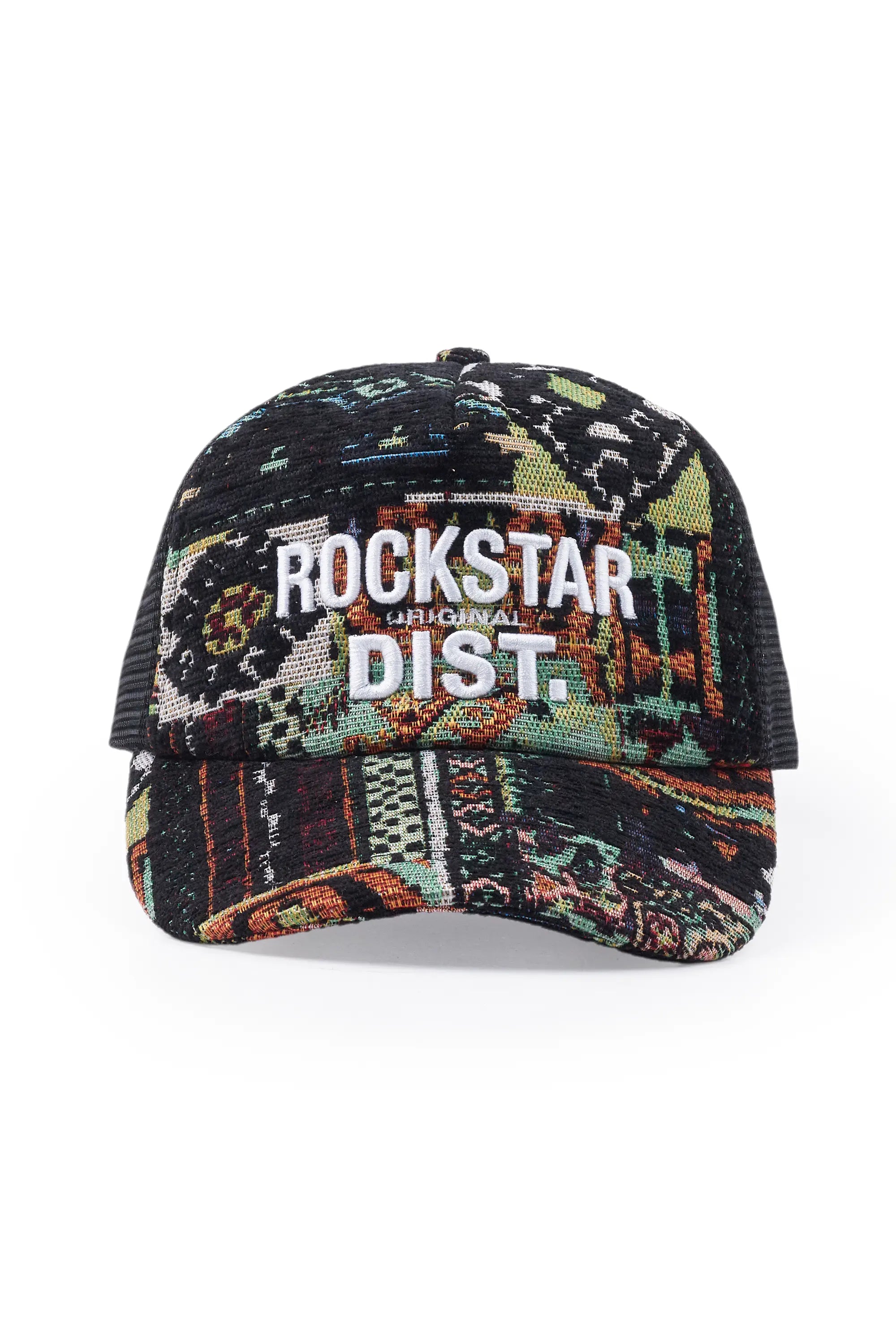 Big Size Fedora HatsAyami Green Tapestry Trucker Hat