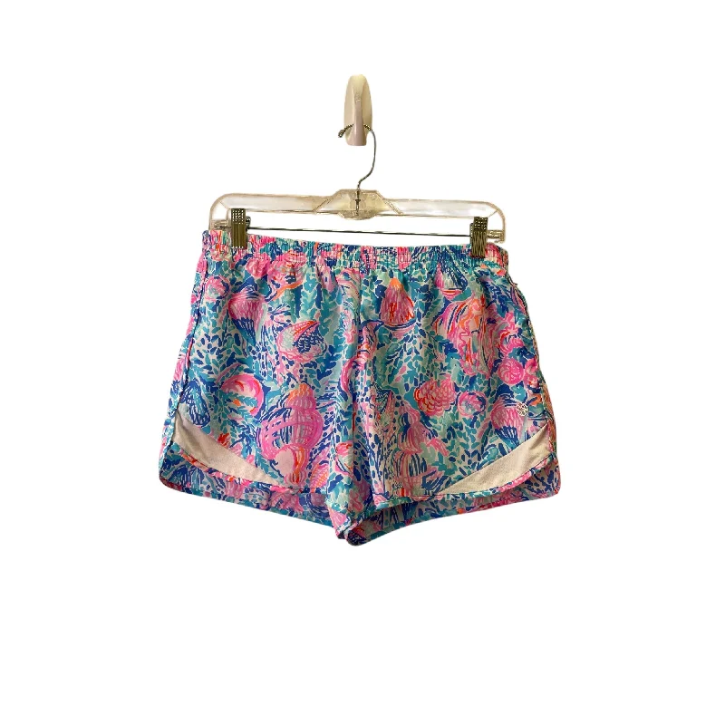 Summer-Appropriate Men's Swim and Beach ShortsShorts Designer By Lilly Pulitzer In Blue & Pink, Size:M