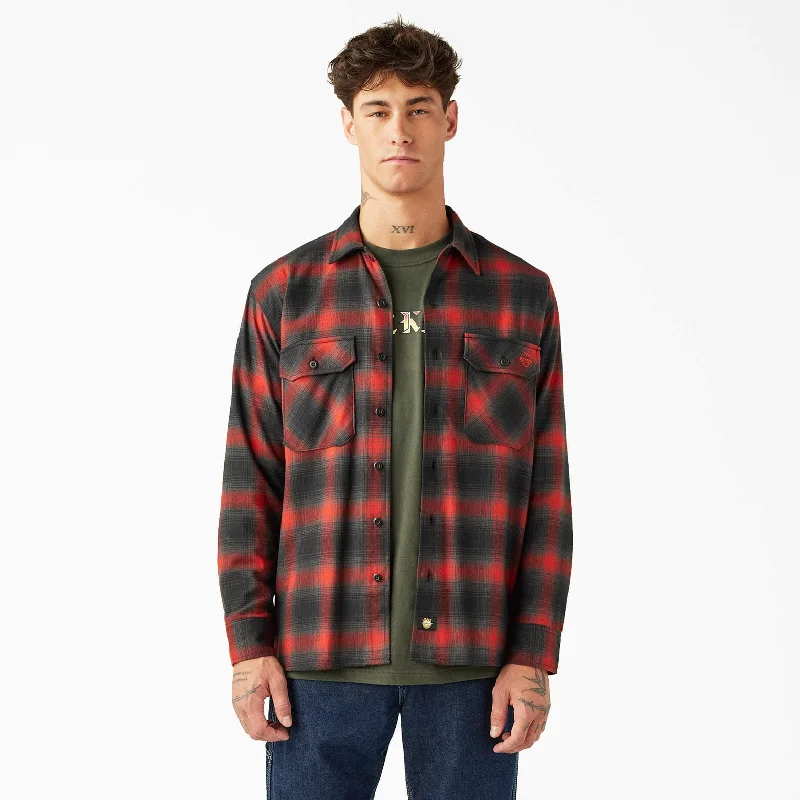 Layered Men's Henley ShirtsDickies X Spitfire Flannel Shirt