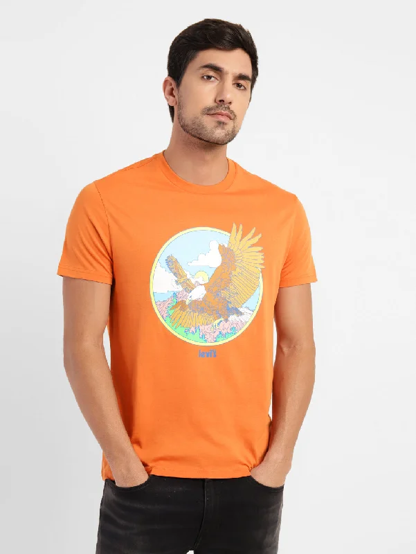 Men's Shirts with Logo EmbossmentsMen's Graphic Print Regular Fit T-shirt