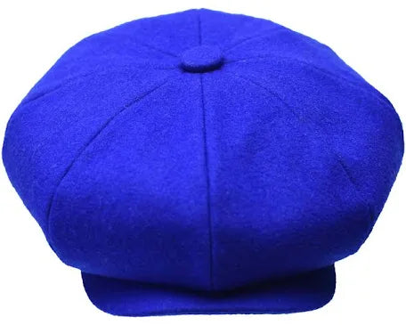 Wide-Brimmed Sun HatsBruno capelo Royal Blue Men's Apple Hat Men's Casual 100%Wool Hats