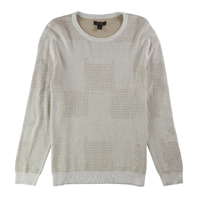 Men's Sweaters with Relaxed FitsTasso Elba Mens Dot Jacquard Pullover Sweater