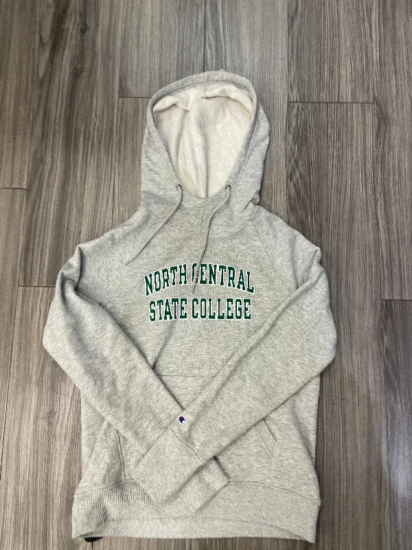 Men's Hoodies with Relaxed FitsSweatshirt Hoodie By Champion In Grey, Size: S