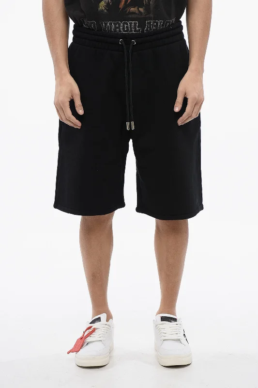 Robust and Sturdy Men's Denim ShortsOff-White Brushed Cotton Jogger Shorts
