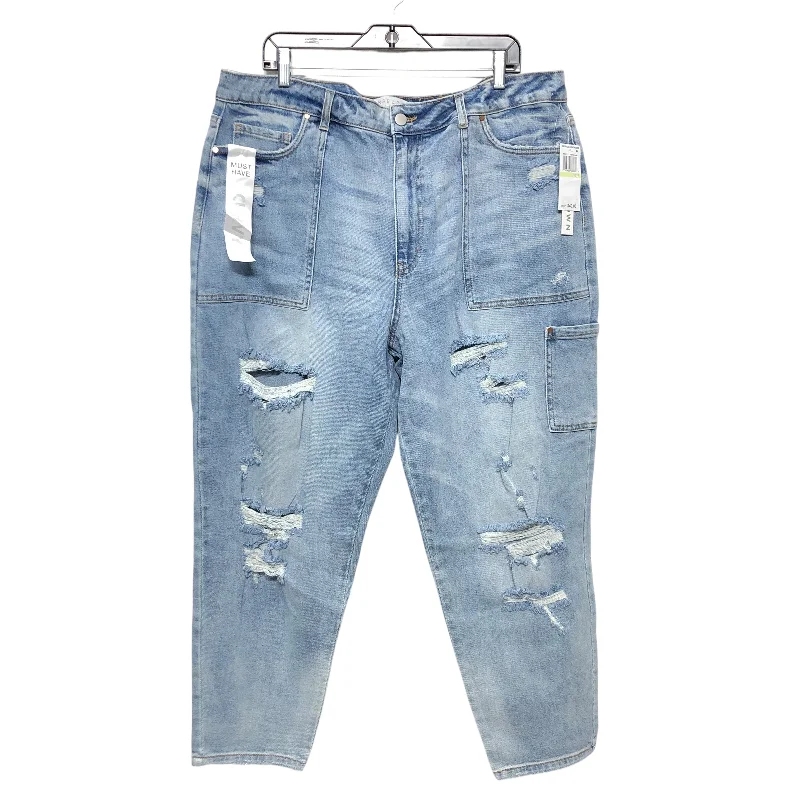 Flexible Men's JeansJeans Boyfriend By Clothes Mentor In Blue Denim, Size:18