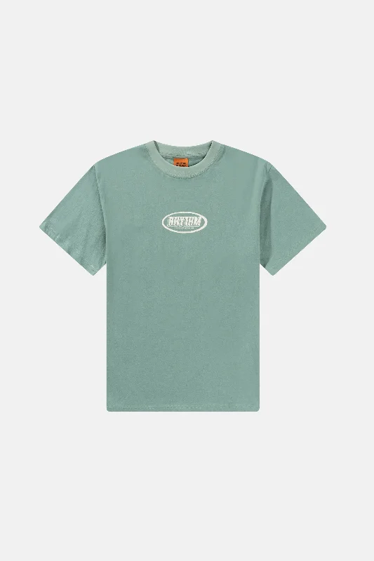 Men's Shirts with Lace-Up HemlinesElliptic Printed Vintage Ss T-Shirt Vintage Green