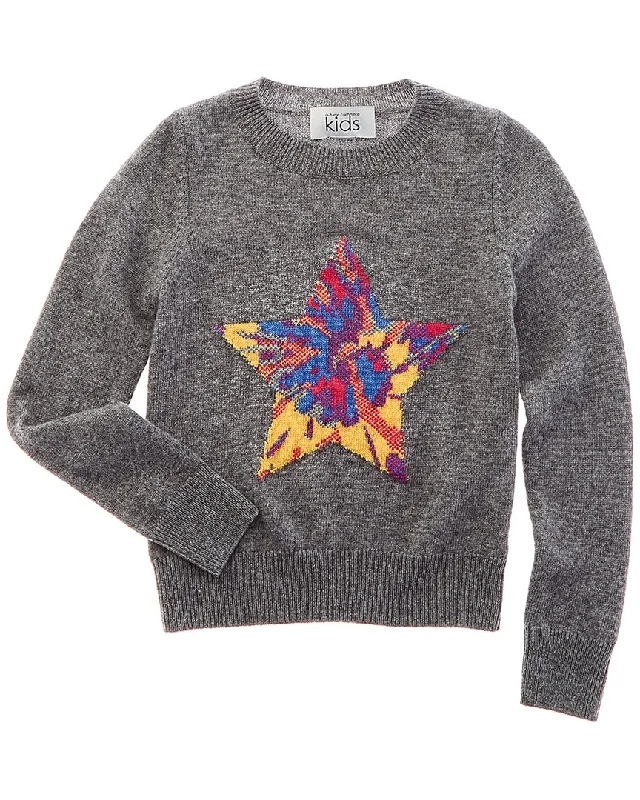 Men's Sweaters with Raglan SleevesAutumn Cashmere Jacquard Tie-Dye Star Wool & Cashmere-Blend Sweater