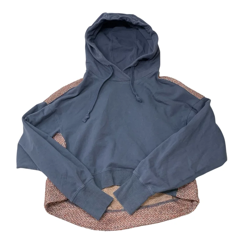 Men's Hoodies with Kangaroo PocketsSweatshirt Hoodie By Saturday/sunday In Blue & Red, Size: Xs
