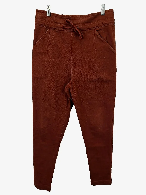 Men's Jeans with RipsMorrison Tapered Tie Waist Casual Cotton Pants Size 12