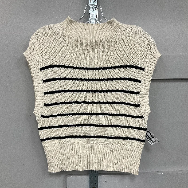 Comfortable Men's ParkasVEST SWEATER by MAEVE In CREAM, Size: XS