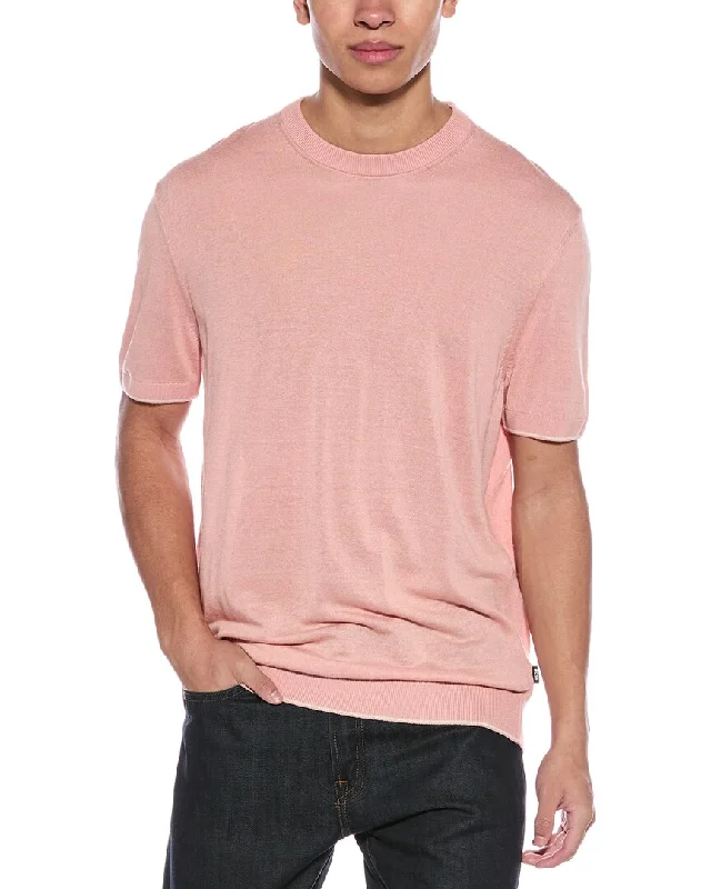Men's Shirts with Striped PatternsBOSS Hugo Boss Tramonte Linen-Blend T-Shirt